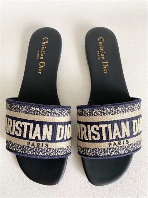 christian.dior slides|authentic unisex christian dior slides.